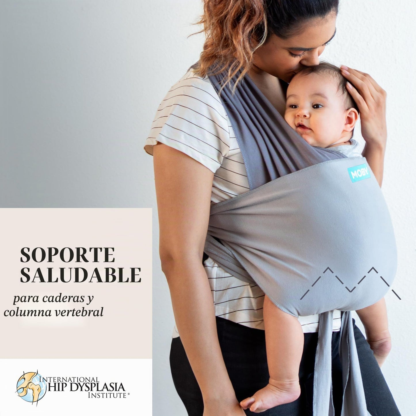 Moby Portabebés Envolvente de Fácil Uso para Recién Nacidos hasta Niños Pequeños (8-33 libras)