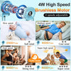 AMTIFO Blue Baby Fan - Ventilador de bebé recargable por USB