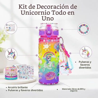 Regalos para niñas de 4 a 12 años, decora tu propia botella de agua