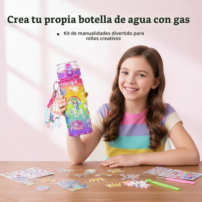 Regalos para niñas de 4 a 12 años, decora tu propia botella de agua