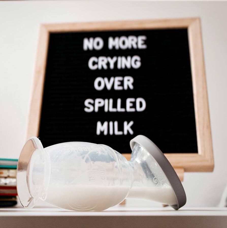 Extractor de leche de silicona Haakaa Gen 2 con base de succión y tapa de silicona a prueba de fugas, 100 ml