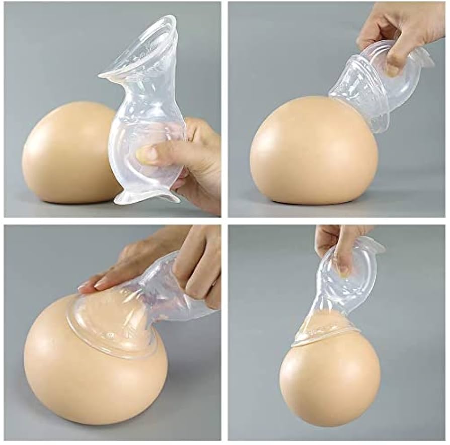 Extractor de leche de silicona Haakaa Gen 2 con base de succión y tapa de silicona a prueba de fugas, 100 ml