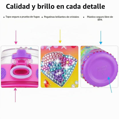 Regalos para niñas de 4 a 12 años, decora tu propia botella de agua