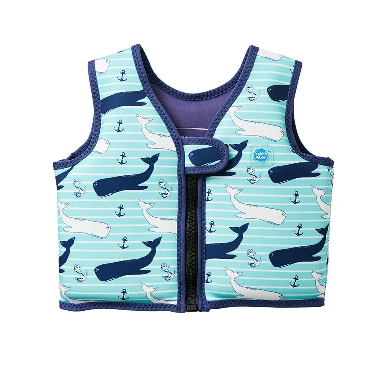 Splash About Go Splash Chaleco de Baño Vintage Moby, 2-4 Años, Neopreno Ligero, UPF50+