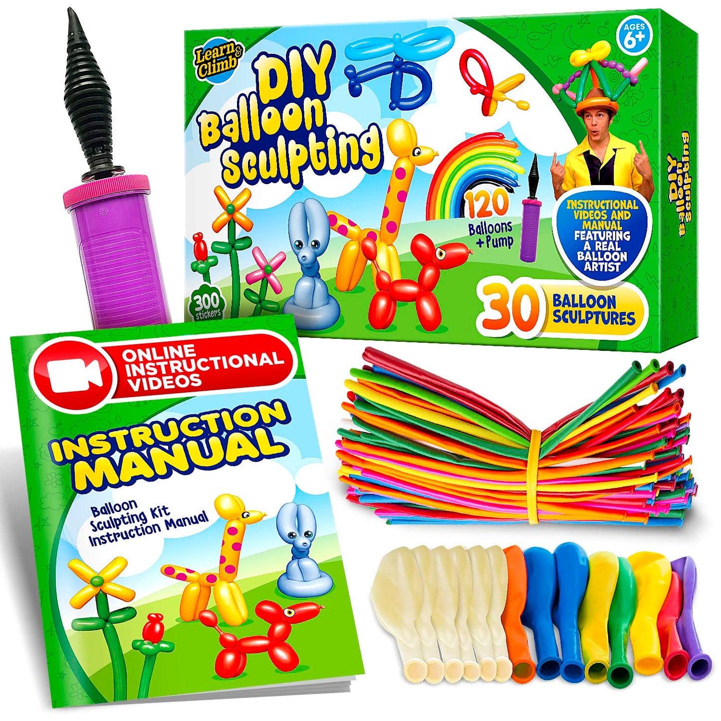 Kit de animales con globos DIY para principiantes