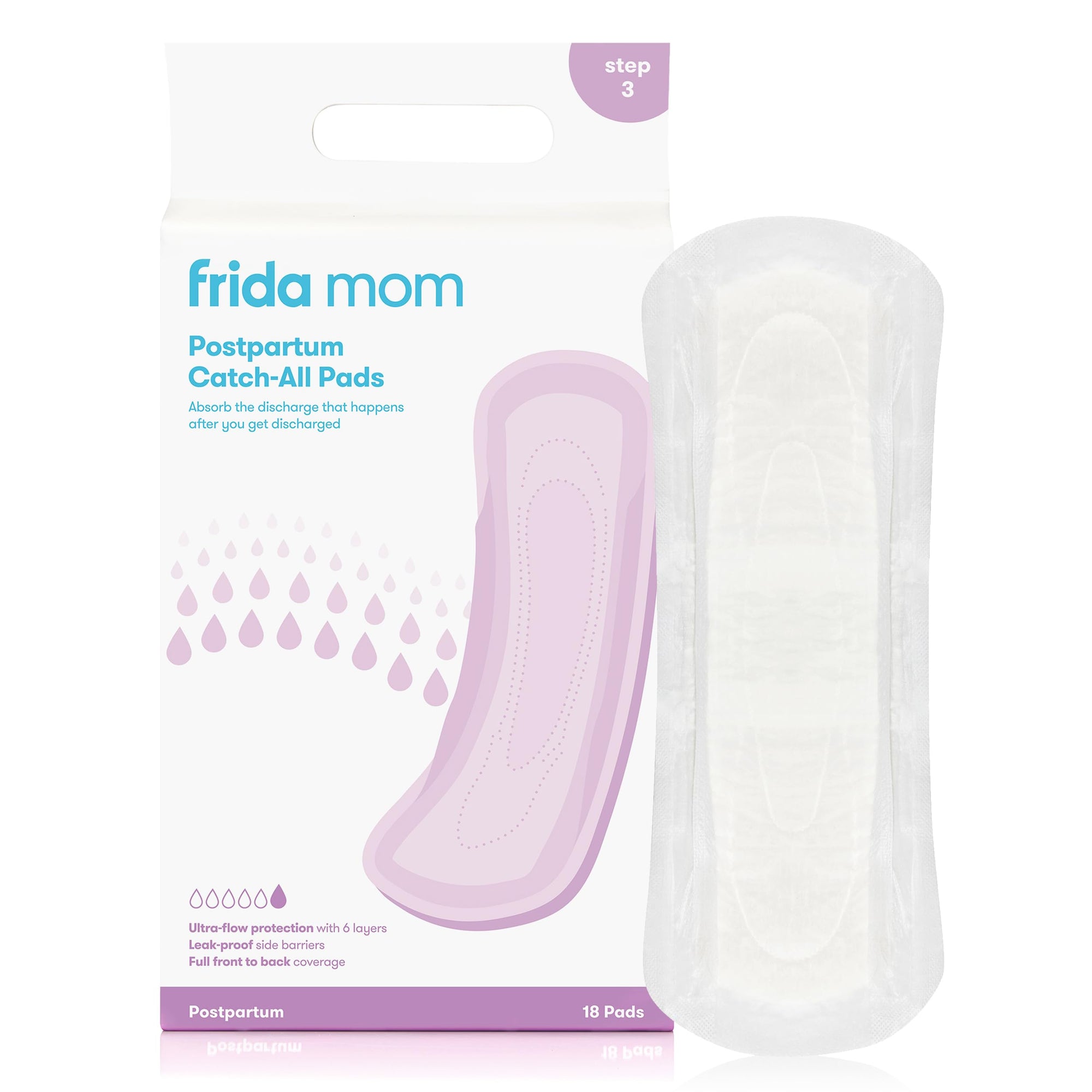 Fridamom 6 capas de protección para máxima absorción (18 unidades)
