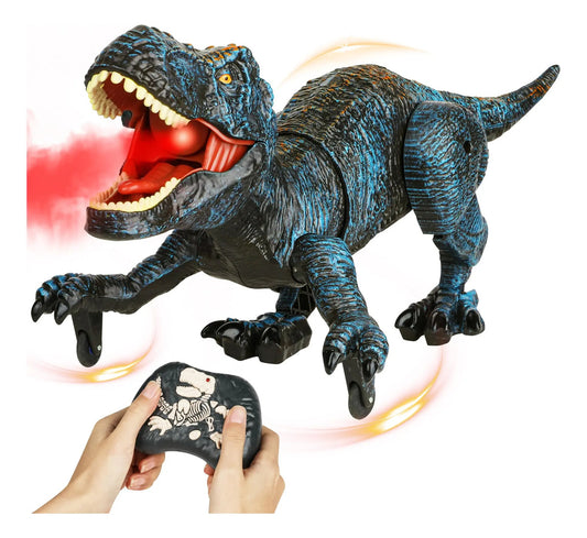 Robot Dinosaurio Control Remoto 5 A 7 Años Azul Electrónico