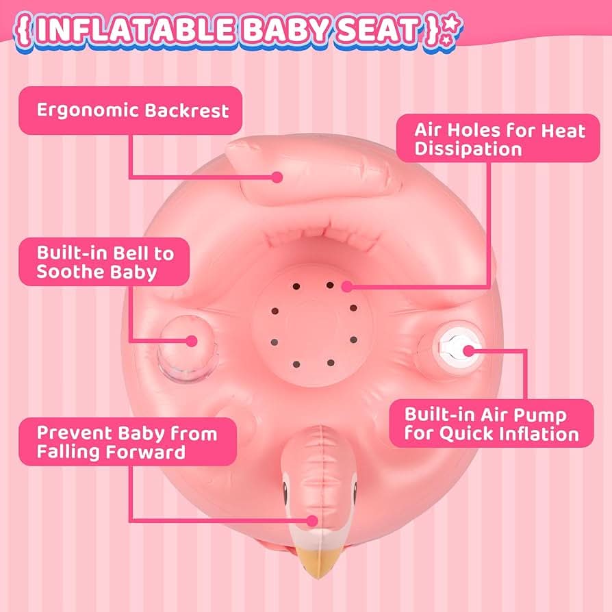 Asiento inflable para bebé de 3 a 36 meses