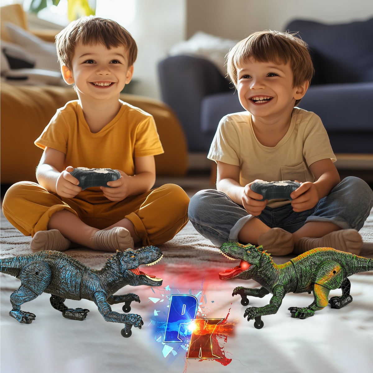 Robot Dinosaurio Control Remoto 5 A 7 Años Azul Electrónico