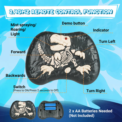 Robot Dinosaurio Control Remoto 5 A 7 Años Azul Electrónico