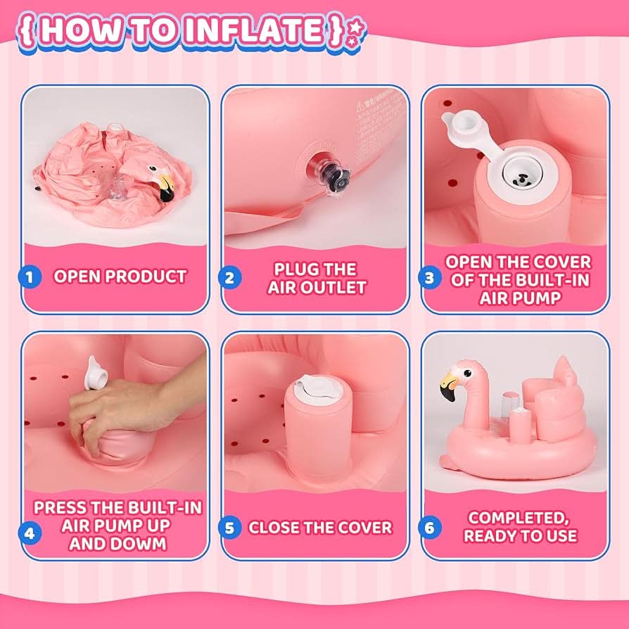 Asiento inflable para bebé de 3 a 36 meses