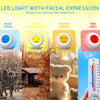 Termómetro para habitación de niños, higrómetro y bonitas expresiones faciales, elección de luz colorida