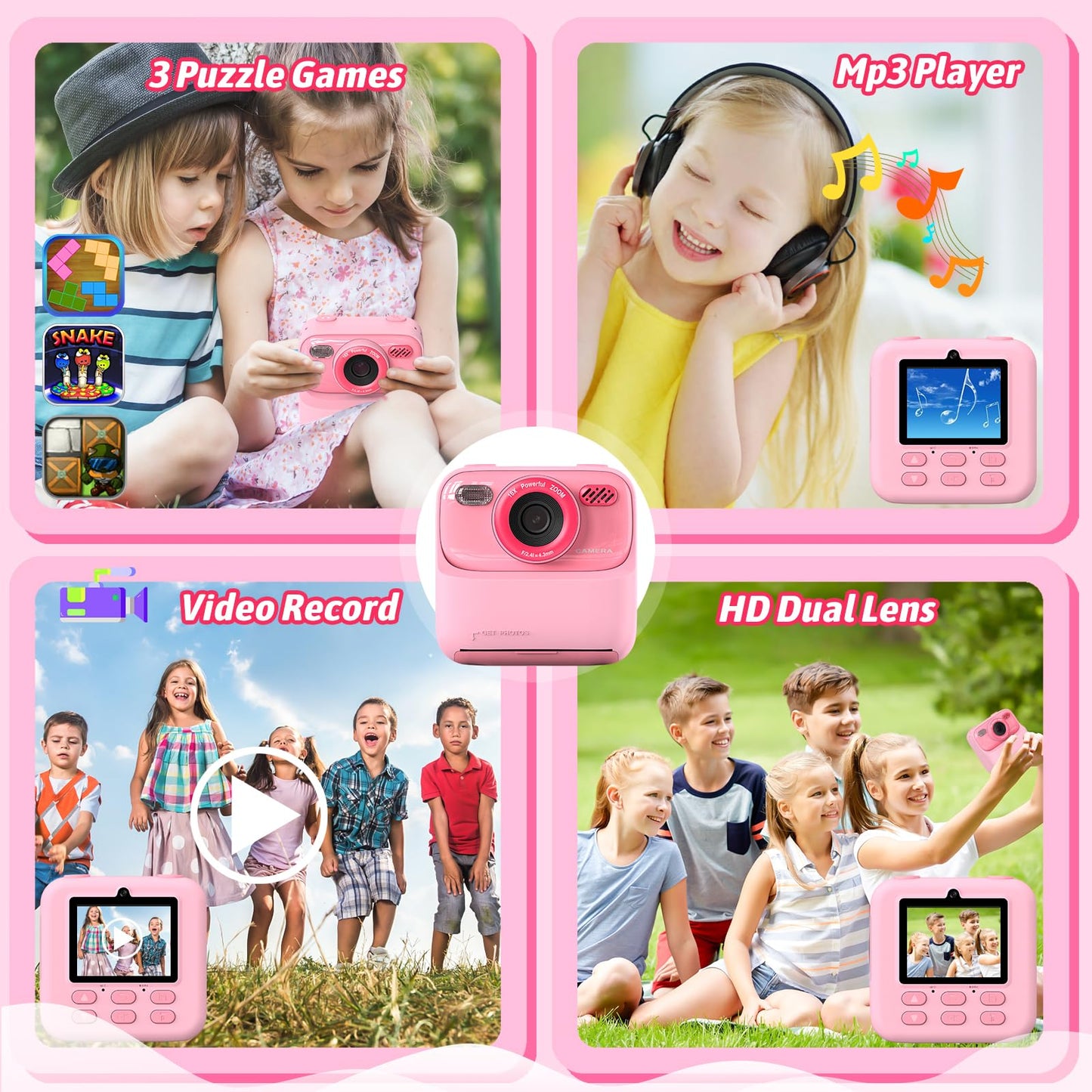 Cámara digitales instantáneas para niños y niñas