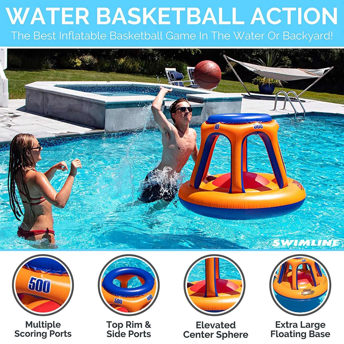 Piscina inflable gigante de juguete Swimline para shootball