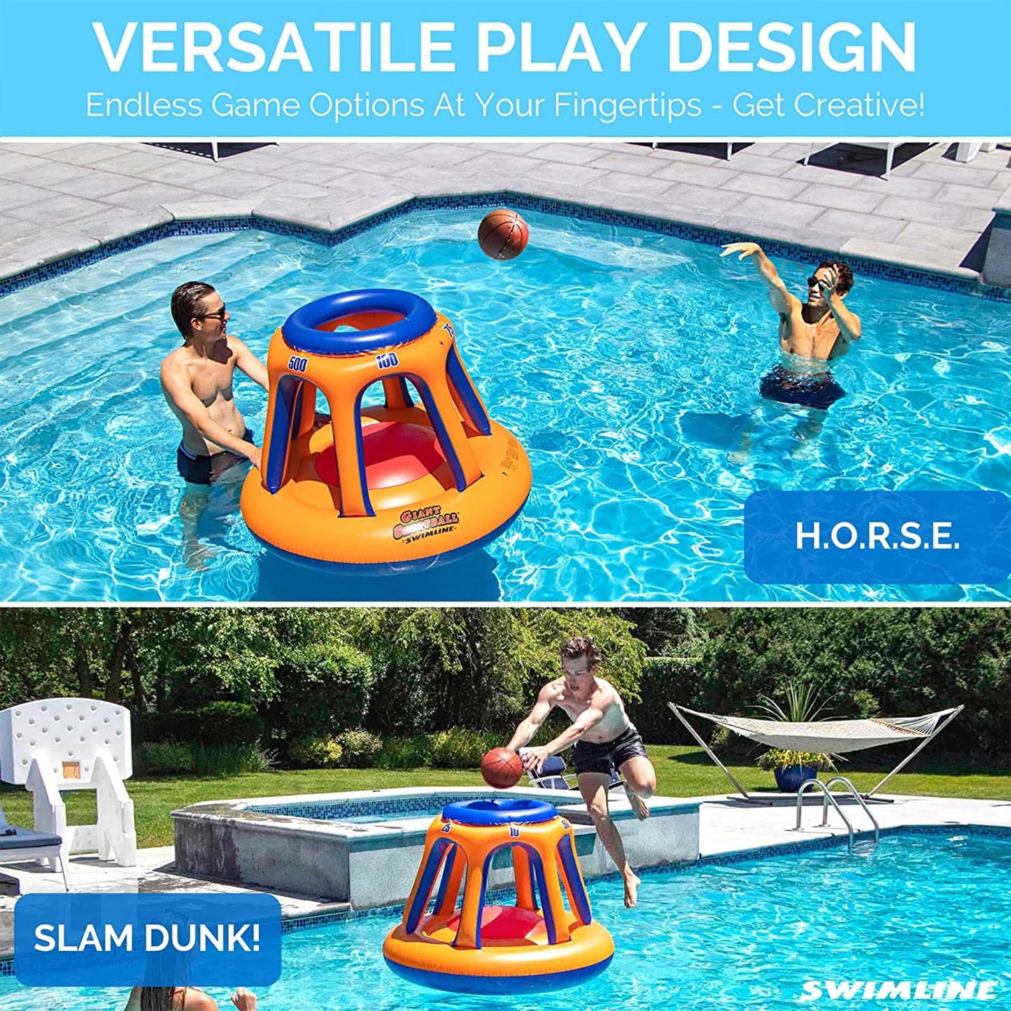 Piscina inflable gigante de juguete Swimline para shootball