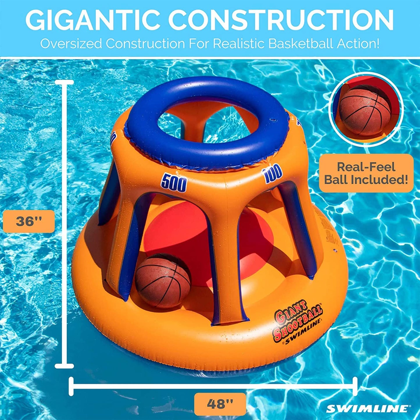 Piscina inflable gigante de juguete Swimline para shootball