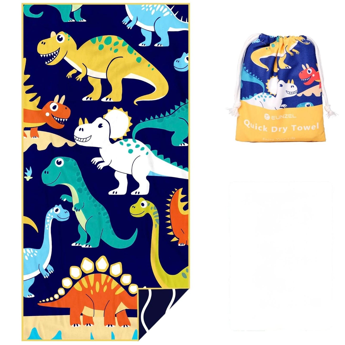 Eunzel Toalla de playa de microfibra para niños
