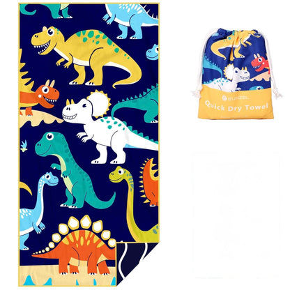 Eunzel Toalla de playa de microfibra para niños