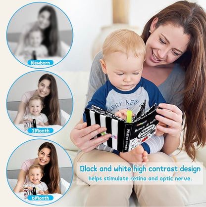 Dr.Rapeti Libros de tela suave para bebés, libros de baño, paquete de 6 para bebés