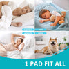 Protectores de cama impermeables y lavables KANECH de 76 x 86 cm (paquete de 4) para niños