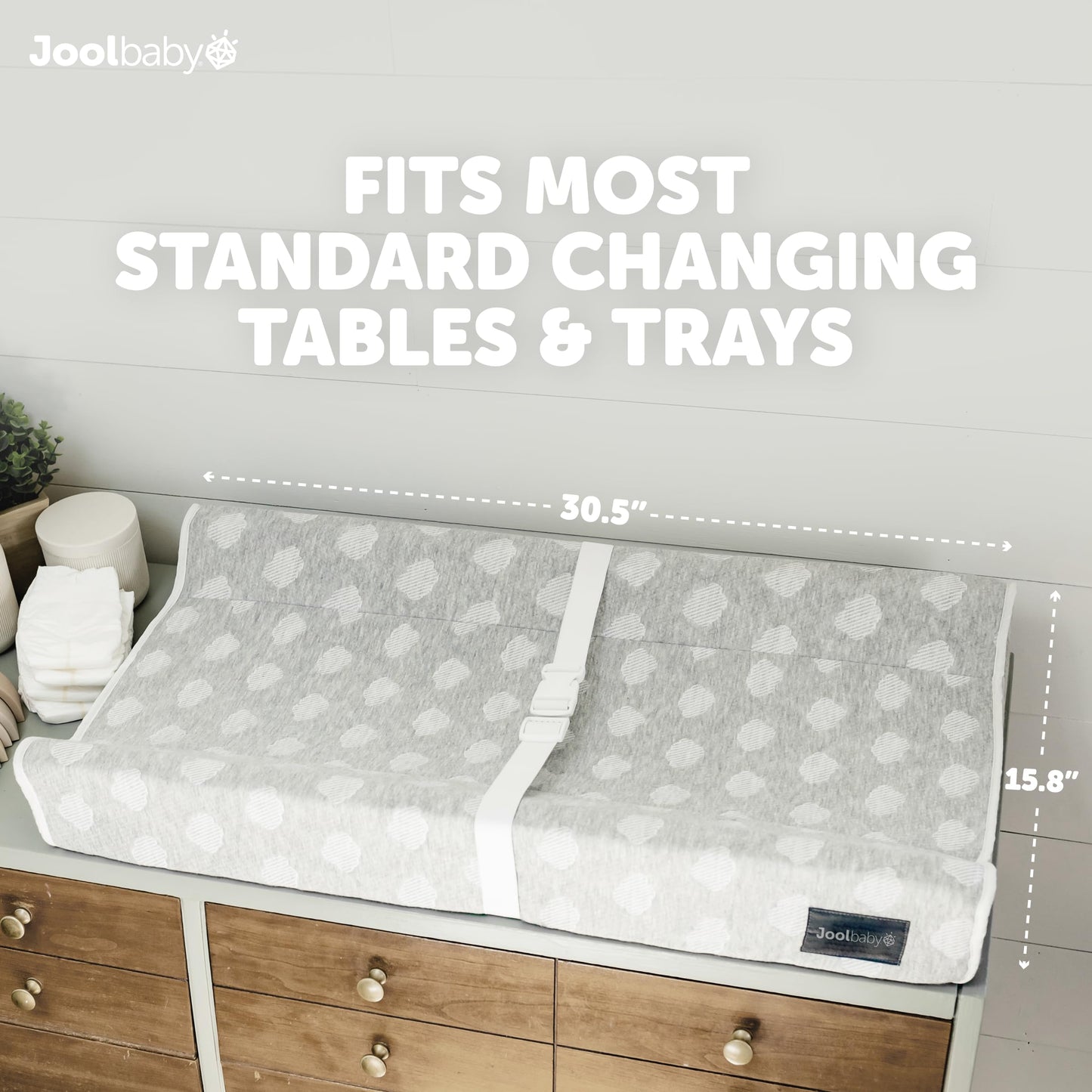 Cambiador suave Jool Baby + Funda lavable