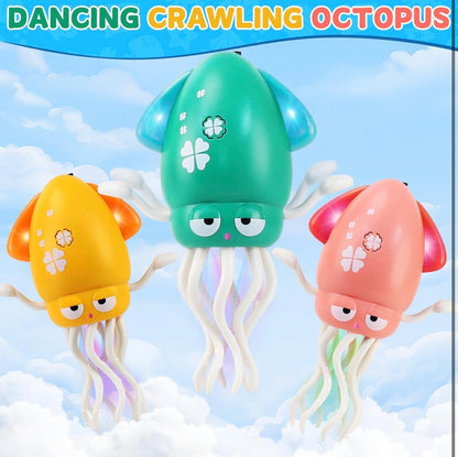 Pulpo Bailarín Eléctrico con Luz y Música Adecuado para Bebés de 12-18 Meses