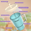 Vasos para niños pequeños – Adorable vaso en miniatura de 9 onzas con popote resistente a fugas