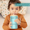 Vasos para niños pequeños – Adorable vaso en miniatura de 9 onzas con popote resistente a fugas