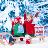 12 bolsas de regalo de copo de nieve