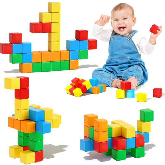 20 bloques de construcción magnéticos para niños pequeños