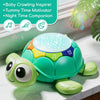 Ludolm Juguetes para Bebés de 6 a 12 Meses, Tummy Time Toys Turtle con Luz y Sonido