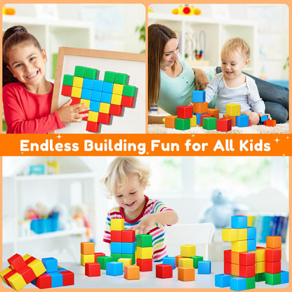 20 bloques de construcción magnéticos para niños pequeños