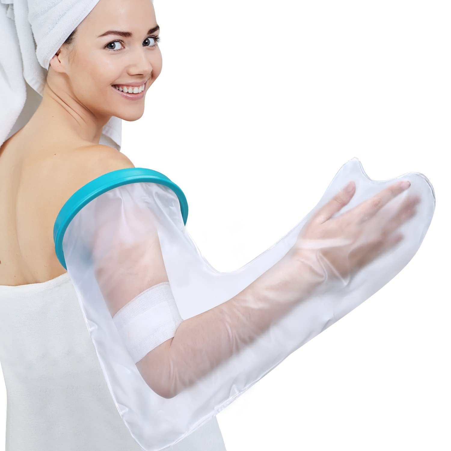 Funda de yeso para brazo completo para ducha, brazo de adulto, 100 % impermeable