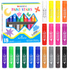Barras de pintura témpera, 18 colores vibrantes, lavables