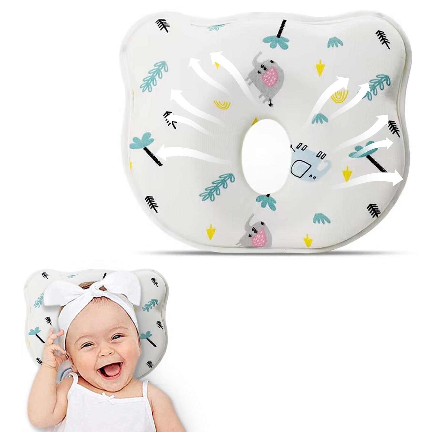 Almohada suave y acogedora con forma de dona