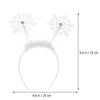 Diadema de copo de nieve 6 piezas
