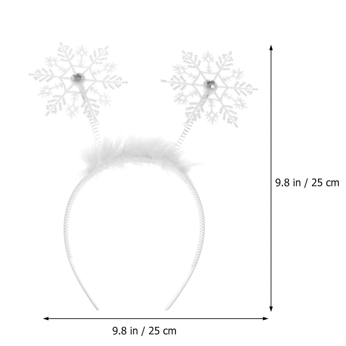 Diadema de copo de nieve 6 piezas