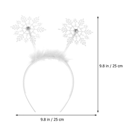 Diadema de copo de nieve 6 piezas