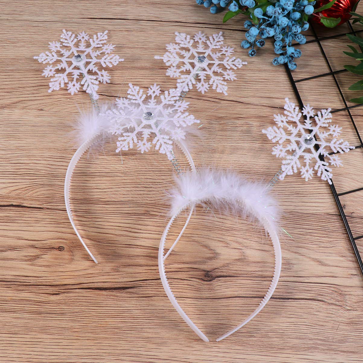 Diadema de copo de nieve 6 piezas