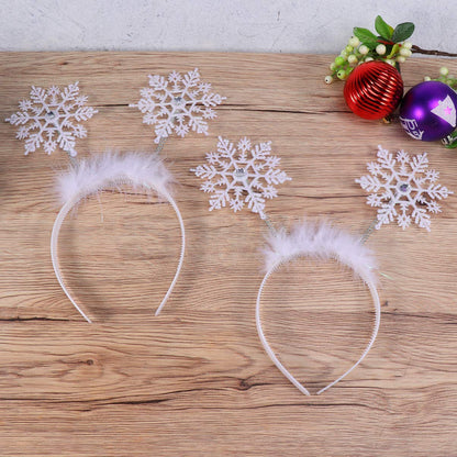 Diadema de copo de nieve 6 piezas