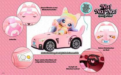 Na! Na! Na! Surprise Pink Soft Plush Convertible Car