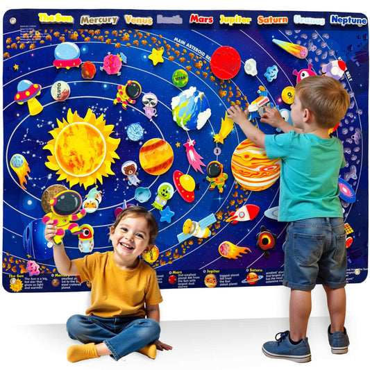 Tablero de fieltro Quokka Space para niños