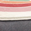 Topotdor Alfombra redonda bohemia con diseño de arco iris