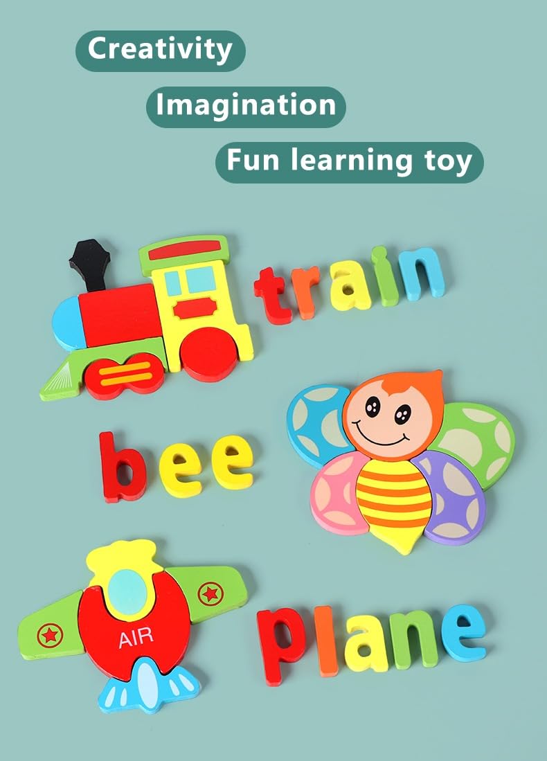 PEQUEE Puzzle de Madera para Niños Pequeños paquete de 10