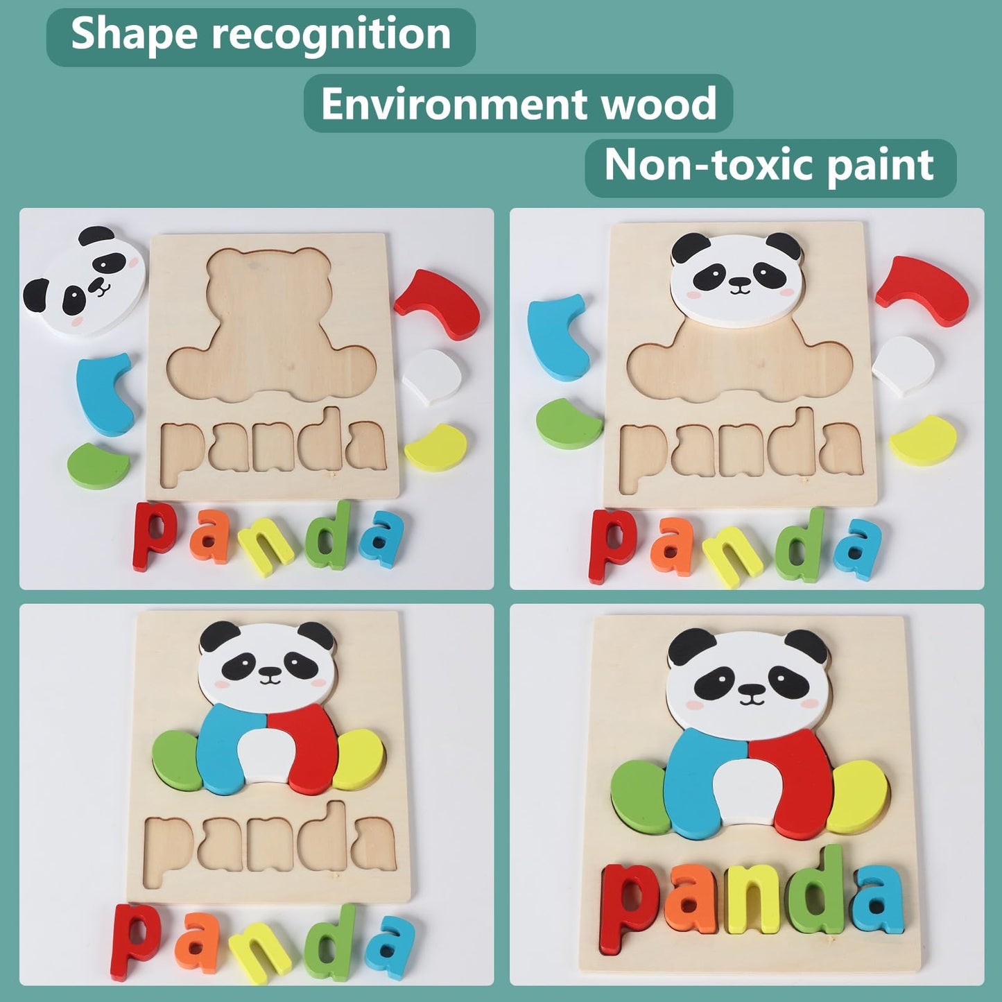 PEQUEE Puzzle de Madera para Niños Pequeños paquete de 10