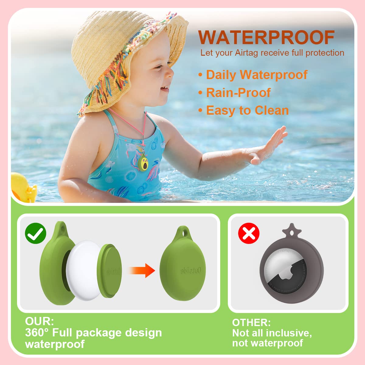 Collar Air Tag con longitud ajustable