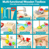 BAODLON Kit de herramientas para niños, 36 piezas de madera para niños