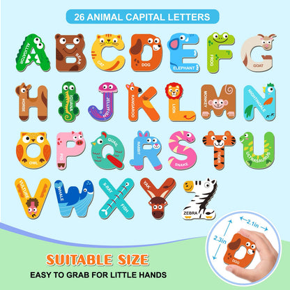 Letras magnéticas del alfabeto