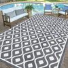 Pauwer Alfombra reversible para exteriores, 9'x12', impermeable