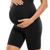 CRZ YOGA Pantalones cortos premamá, de 15 cm de largo, talla S